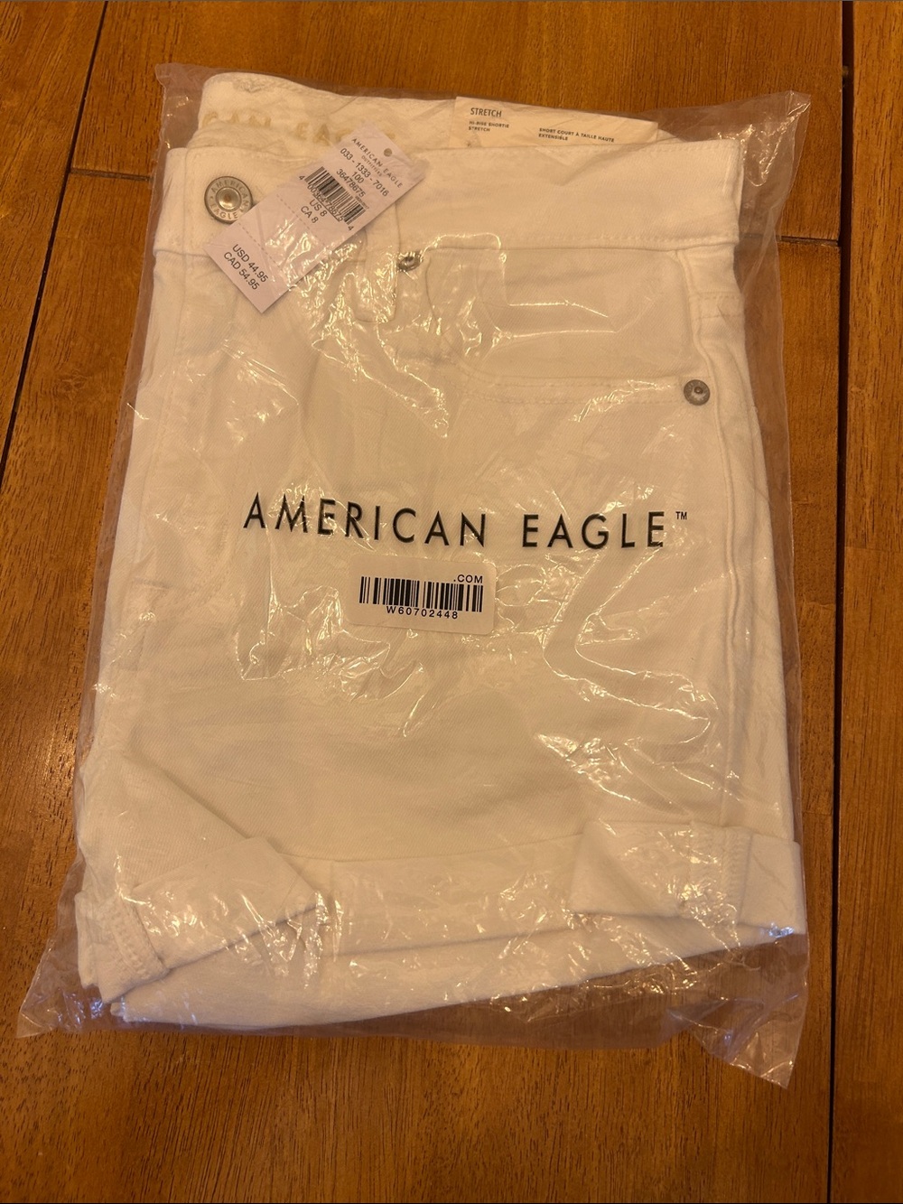 American Eagle White Denim Shorts - White